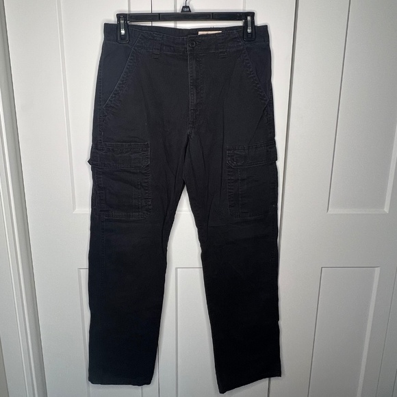 Wrangler Relaxed Fit Black Cargo Pant Men’s Size 32 x 34 - Picture 1 of 6